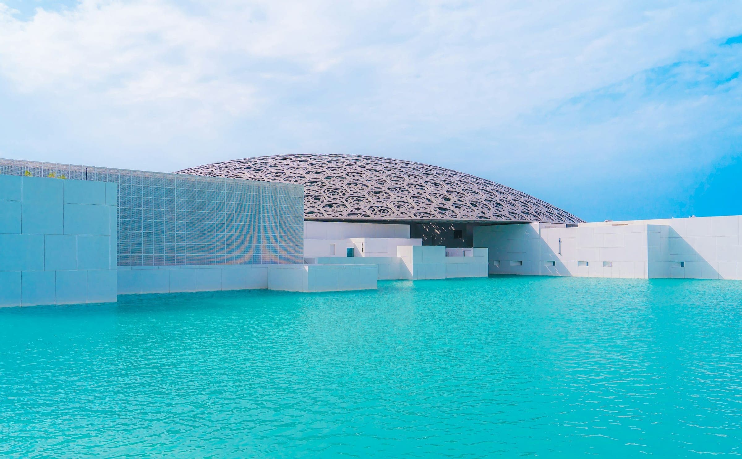 The dome of Louvre Abu Dhabi on Saadiyat Island